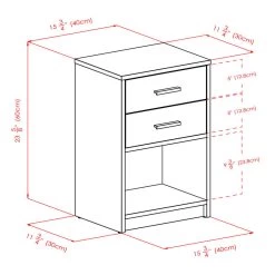 Winsome Molina Living Room Bedroom Wooden Side Accent Table, Cocoa Finish -Bedroom Furniture Shop 50a0fd56e9534a768be1598725bac796