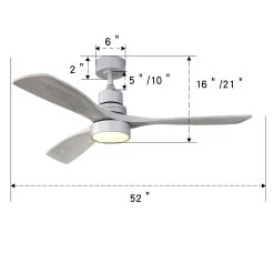 52 Inch Ceiling Fan Light With Remote Reversible DC Motor For Bedroom 16 52 Inch Ceiling Fan Light With Remote Reversible DC Motor For Bedroom -Bedroom Furniture Shop 52 Inch Ceiling Fan Light With Remote Reversible DC Motor For Bedroom 5