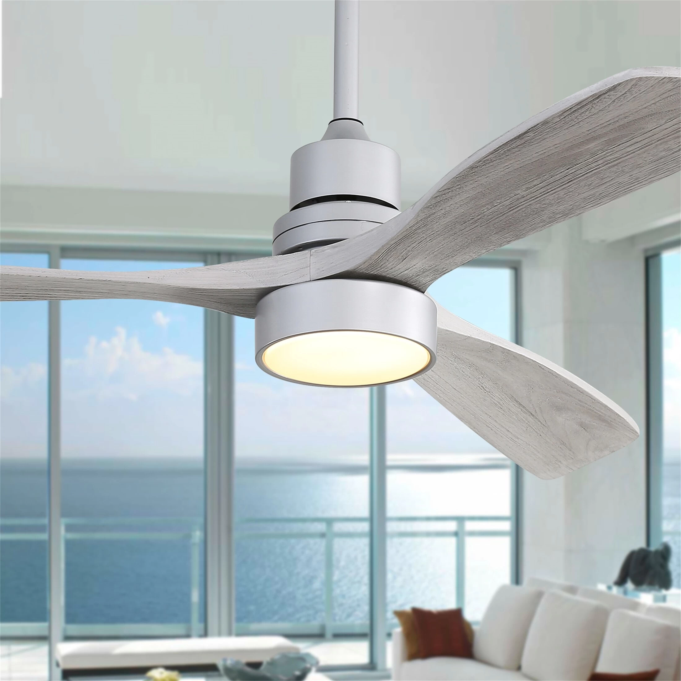 52 Inch Ceiling Fan Light With Remote Reversible DC Motor For Bedroom 9 52 Inch Ceiling Fan Light With Remote Reversible DC Motor For Bedroom - Image 7