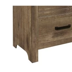Bedroom Wooden Nightstand 1pc Weathered Pine Finish 2x Drawers Transitional Style Furniture Natural -Bedroom Furniture Shop 5262556e36524e3cbc69a4c98378b68f