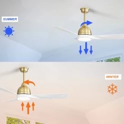54" Smart Ceiling Fan With Light Kit, Remote&Phone App Control-Modern,Casual For Living Room,Bedroom - 54 Inch 26 54" Smart Ceiling Fan With Light Kit, Remote&Phone App Control-Modern,Casual For Living Room,Bedroom - 54 Inch -Bedroom Furniture Shop 5422 App Control Smart Ceiling Fan with LED Light Kit2C Wall Switch Modern2CCasual 10