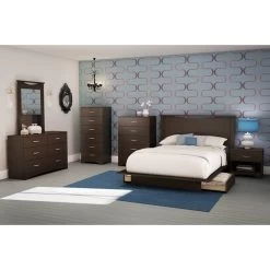 QuikFurn Modern 6-Drawer Bedroom Dresser In Chocolate Wood Finish Dark Brown 11 QuikFurn Modern 6-Drawer Bedroom Dresser In Chocolate Wood Finish Dark Brown -Bedroom Furniture Shop 544fca2a7d534972891779a459438930