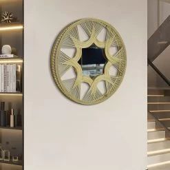 Extra 20% OFF 23.6" Boho Round Woven Rattan Wall Mirror Decor Art Living Room Bedroom 10 Extra 20% OFF 23.6" Boho Round Woven Rattan Wall Mirror Decor Art Living Room Bedroom -Bedroom Furniture Shop 55f3b56dcba09a7221a31f78d168cd1a