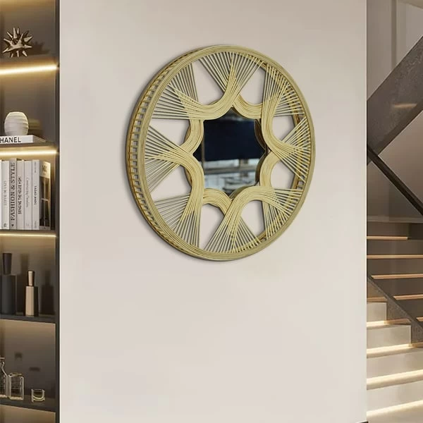 Extra 20% OFF 23.6" Boho Round Woven Rattan Wall Mirror Decor Art Living Room Bedroom 5 Extra 20% OFF 23.6" Boho Round Woven Rattan Wall Mirror Decor Art Living Room Bedroom - Image 3