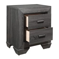 Gray Finish 1pc Nightstand Of 2x Drawers Wooden Bedroom Furniture Contemporary Design Rustic Aesthetic 15 Gray Finish 1pc Nightstand Of 2x Drawers Wooden Bedroom Furniture Contemporary Design Rustic Aesthetic -Bedroom Furniture Shop 5770e09abeac4ca99d90b9e2b7a77d0f