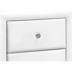 Monarch Specialties I 5600 Bedroom Accent, Nightstand, End, Side, Lamp, Storage Drawer, Bedroom, Upholstered, Pu Leather Look, White, Transitional 9 Monarch Specialties I 5600 Bedroom Accent, Nightstand, End, Side, Lamp, Storage Drawer, Bedroom, Upholstered, Pu Leather Look, White, Transitional -Bedroom Furniture Shop 5a15ba8f5d2940f9bbcc6b6d0b2cf5a2