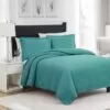 RT Designers Collection Ruby 3pc Pinsonic High Quality All Season Quilt Set For Revitalize Bedroom Queen Turquoise Turquoise -Bedroom Furniture Shop 64ec09ecaf5c4030858f6860f6b65c4c