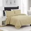 RT Designers Collection Milla 3pc Pinsonic Premium Quality All Season Quilt Set For Revitalize Bedroom King Gold Gold 1 RT Designers Collection Milla 3pc Pinsonic Premium Quality All Season Quilt Set For Revitalize Bedroom King Gold Gold -Bedroom Furniture Shop 665c013961a1421db3e3ec312d17ef69