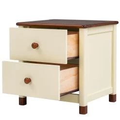 Wooden Nightstand With Two Drawers For Kids, End Table For Bedroom Cream -Bedroom Furniture Shop 68153c02b1194285b6ef983846befe25