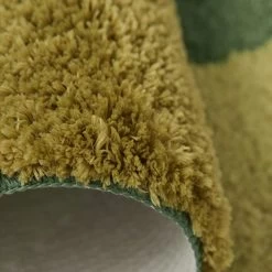 2' X 5' Modern Rectangle Tufted 3D Green Wool Area Rug Living Room & Bedroom Carpet -Bedroom Furniture Shop 68dd5eb62f5b0e530a7886c886d83180