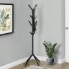 Coat Rack / Hall Tree / Free Standing / 8 Hooks / Entryway / 70"H / Bedroom / Metal / Black / Contemporary / Modern - Monarch Specialties I 2057 -Bedroom Furniture Shop 69 i 2057 1