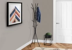 Coat Rack / Hall Tree / Free Standing / 11 Hooks / Entryway / 74"H / Bedroom / Metal / Black / Contemporary / Modern - Monarch Specialties I 2062 11 Coat Rack / Hall Tree / Free Standing / 11 Hooks / Entryway / 74"H / Bedroom / Metal / Black / Contemporary / Modern - Monarch Specialties I 2062 -Bedroom Furniture Shop 69 i 2062 1