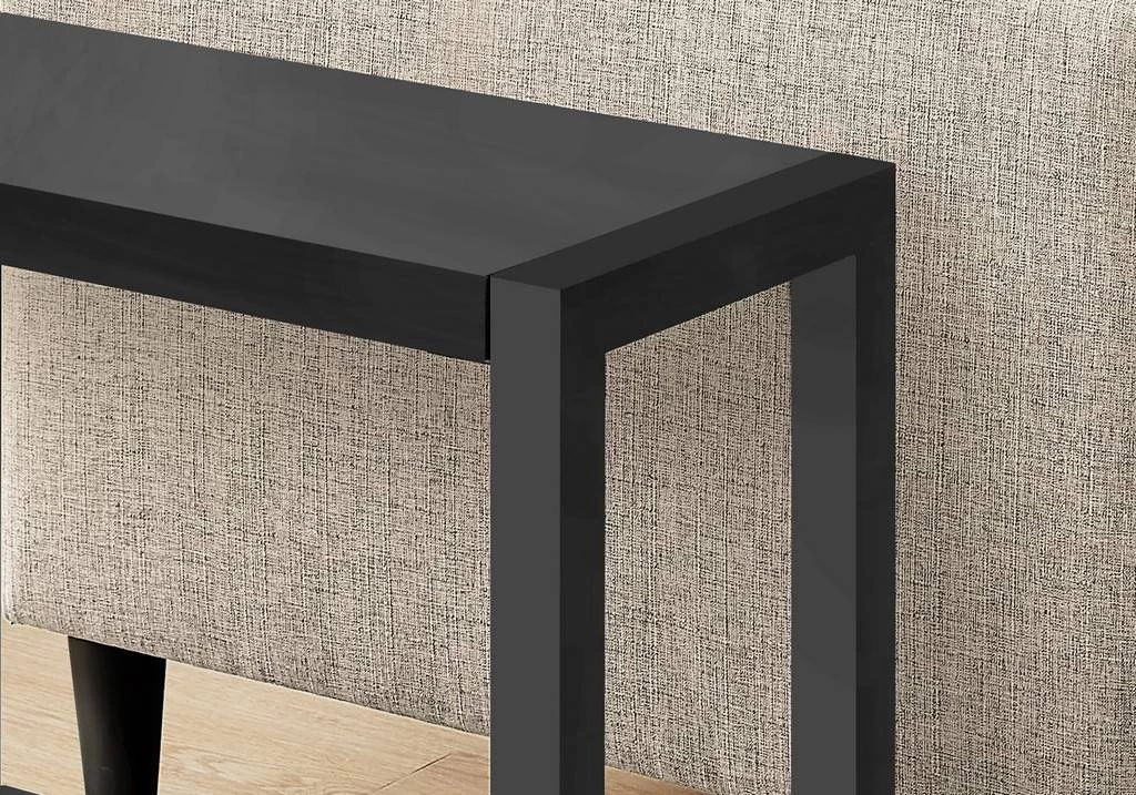 Accent Table / Side / End / Narrow / Small / 2 Tier / Living Room / Bedroom / Metal / Laminate / Black / Contemporary / Modern - Monarch Specialties I 2081 5 Accent Table / Side / End / Narrow / Small / 2 Tier / Living Room / Bedroom / Metal / Laminate / Black / Contemporary / Modern - Monarch Specialties I 2081 - Image 3