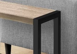 Accent Table / Side / End / Narrow / Small / 2 Tier / Living Room / Bedroom / Metal / Laminate / Brown / Black / Contemporary / Modern - Monarch Specialties I 2083 -Bedroom Furniture Shop 69 i 2083 3
