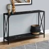 Accent Table / Console / Entryway / Narrow / Sofa / Living Room / Bedroom / Metal / Laminate / Black Marble Look / Contemporary / Modern - Monarch Specialties I 2126 -Bedroom Furniture Shop 69 i 2126 1