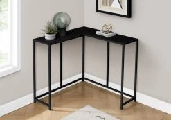Accent Table / Console / Entryway / Narrow / Corner / Living Room / Bedroom / Metal / Laminate / Black / Contemporary / Modern - Monarch Specialties I 2157