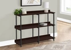 Accent Table / Console / Entryway / Narrow / Sofa / Living Room / Bedroom / Metal / Laminate / Brown / Black / Contemporary / Modern - Monarch Specialties I 2215