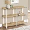 Accent Table / Console / Entryway / Narrow / Sofa / Living Room / Bedroom / Metal / Laminate / Natural / White / Contemporary / Modern - Monarch Specialties I 2222 -Bedroom Furniture Shop 69 i 2222 1
