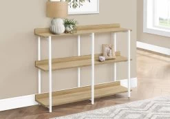 Accent Table / Console / Entryway / Narrow / Sofa / Living Room / Bedroom / Metal / Laminate / Natural / White / Contemporary / Modern - Monarch Specialties I 2222
