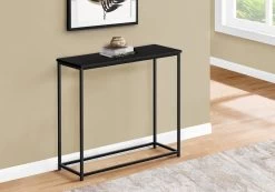 Accent Table- Console- Entryway- Narrow- Sofa- Living Room- Bedroom- Black Laminate- Black Metal- Contemporary- Modern-Monarch Specialties I 2250 -Bedroom Furniture Shop 69 i 2250 3