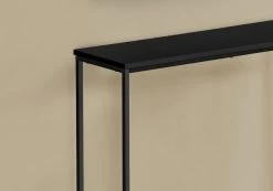 Accent Table- Console- Entryway- Narrow- Sofa- Living Room- Bedroom- Black Laminate- Black Metal- Contemporary- Modern-Monarch Specialties I 2250 -Bedroom Furniture Shop 69 i 2250 4