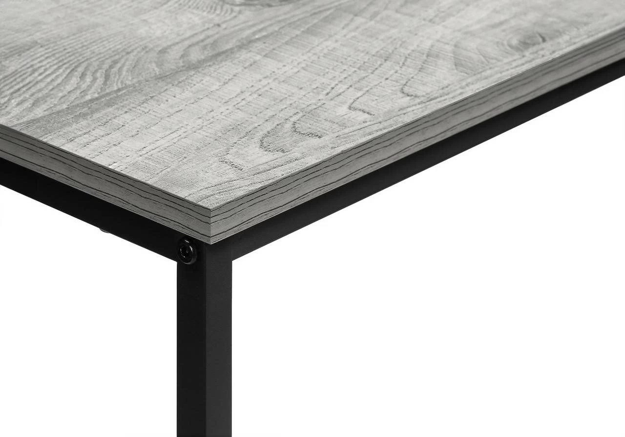 Accent Table- Console- Entryway- Narrow- Sofa- Living Room- Bedroom- Grey Laminate- Black Metal- Contemporary- Modern-Monarch Specialties I 2251 8 Accent Table- Console- Entryway- Narrow- Sofa- Living Room- Bedroom- Grey Laminate- Black Metal- Contemporary- Modern-Monarch Specialties I 2251 - Image 6