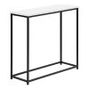 Accent Table- Console- Entryway- Narrow- Sofa- Living Room- Bedroom- White Laminate- Black Metal- Contemporary- Modern-Monarch Specialties I 2252 2 Accent Table- Console- Entryway- Narrow- Sofa- Living Room- Bedroom- White Laminate- Black Metal- Contemporary- Modern-Monarch Specialties I 2252 -Bedroom Furniture Shop 69 i 2252 1