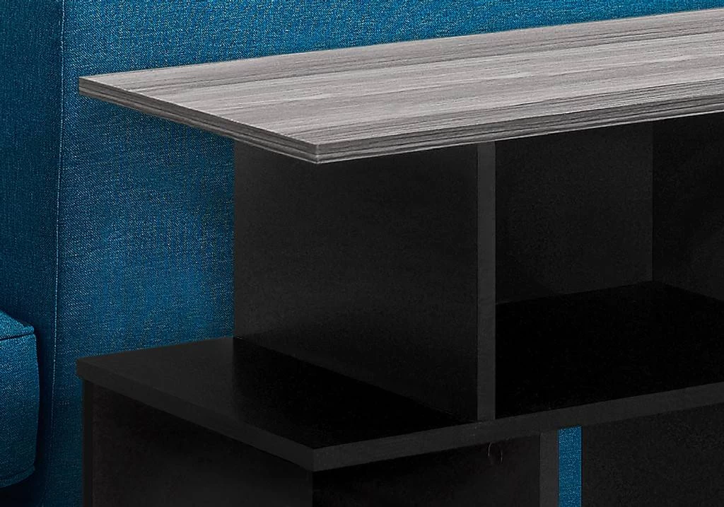 Accent Table / Side / End / Nightstand / Lamp / Living Room / Bedroom / Laminate / Black / Grey / Contemporary / Modern - Monarch Specialties I 2477 5 Accent Table / Side / End / Nightstand / Lamp / Living Room / Bedroom / Laminate / Black / Grey / Contemporary / Modern - Monarch Specialties I 2477 - Image 3