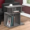 Accent Table / Side / End / Nightstand / Lamp / Living Room / Bedroom / Laminate / Grey / Contemporary / Modern - Monarch Specialties I 2481 -Bedroom Furniture Shop 69 i 2481
