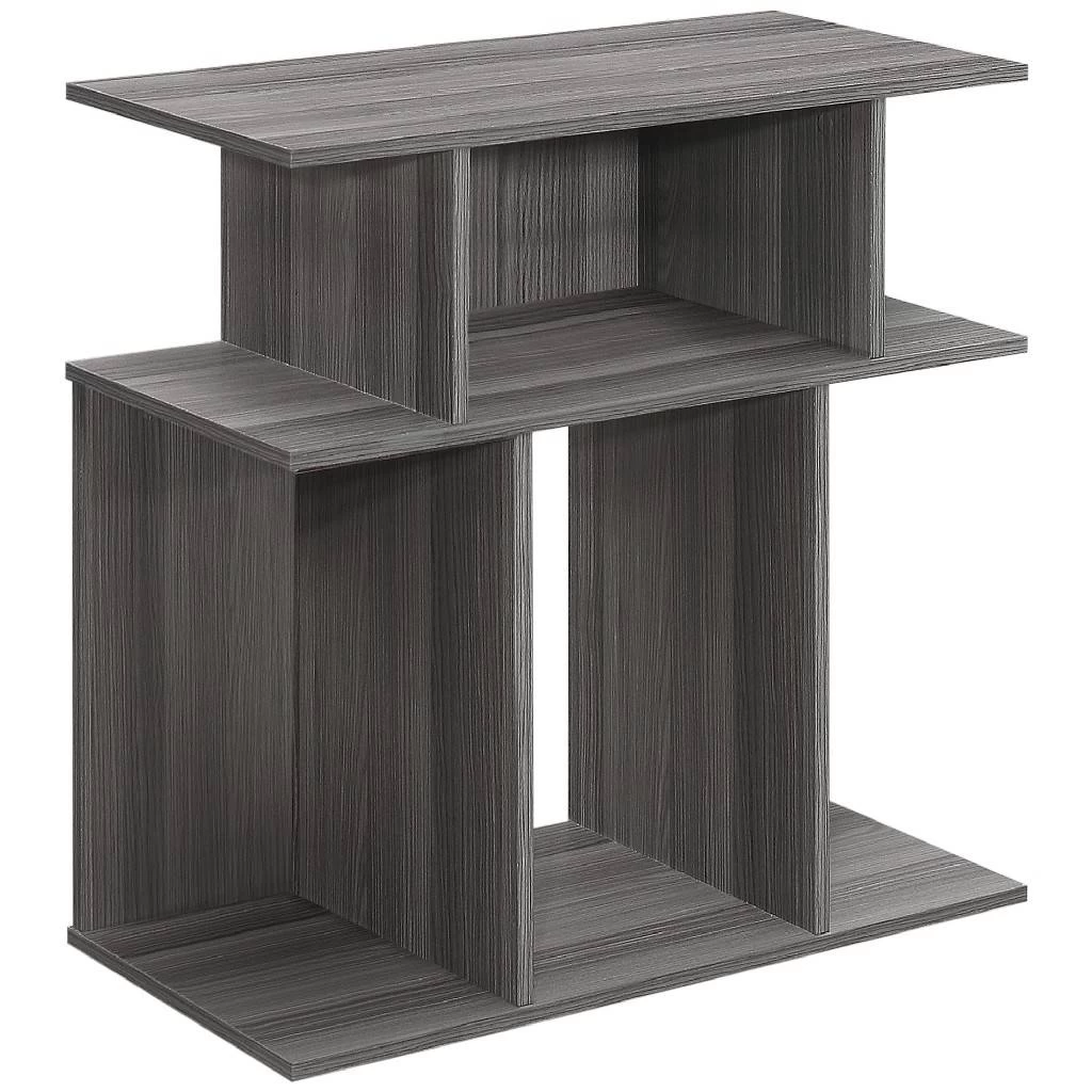Accent Table / Side / End / Nightstand / Lamp / Living Room / Bedroom / Laminate / Grey / Contemporary / Modern - Monarch Specialties I 2481 4 Accent Table / Side / End / Nightstand / Lamp / Living Room / Bedroom / Laminate / Grey / Contemporary / Modern - Monarch Specialties I 2481 - Image 2