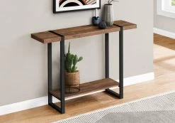 Accent Table / Console / Entryway / Narrow / Sofa / Living Room / Bedroom / Metal / Laminate / Brown / Black / Contemporary / Modern - Monarch Specialties I 2851