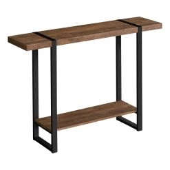 Accent Table / Console / Entryway / Narrow / Sofa / Living Room / Bedroom / Metal / Laminate / Brown / Black / Contemporary / Modern - Monarch Specialties I 2851 -Bedroom Furniture Shop 69 i 2851 6