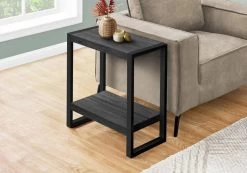 Accent Table / Side / End / Nightstand / Lamp / Living Room / Bedroom / Metal / Laminate / Black / Contemporary / Modern - Monarch Specialties I 2862