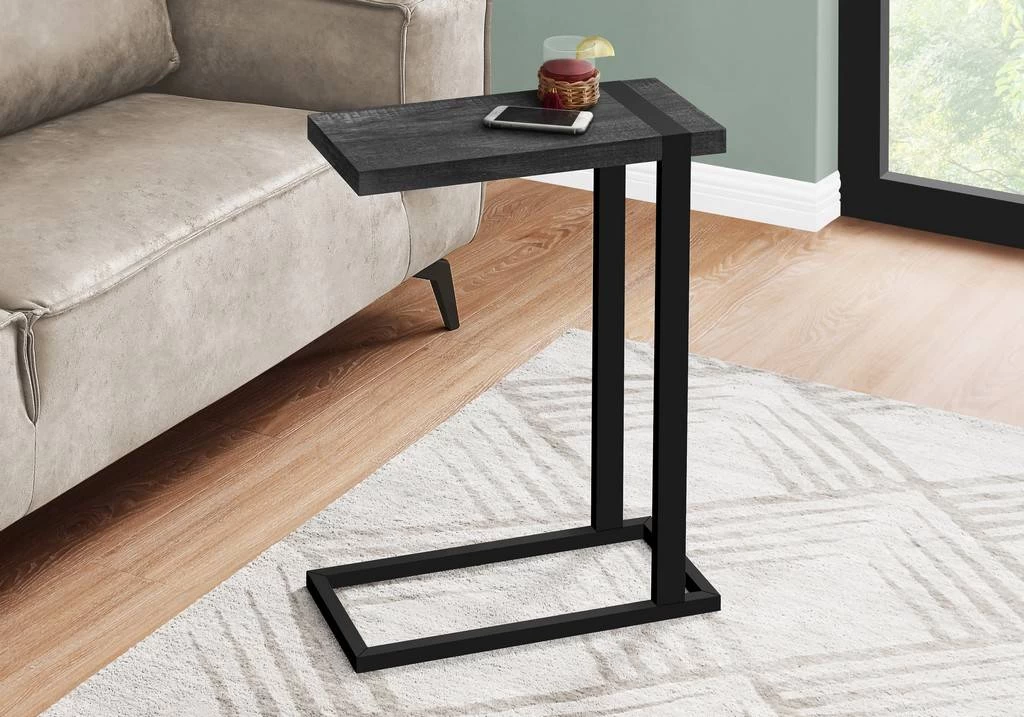 Accent Table / C-Shaped / End / Side / Snack / Living Room / Bedroom / Metal / Laminate / Black / Contemporary / Modern - Monarch Specialties I 2863 3 Accent Table / C-Shaped / End / Side / Snack / Living Room / Bedroom / Metal / Laminate / Black / Contemporary / Modern - Monarch Specialties I 2863