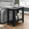 Accent Table / Side / End / Nightstand / Lamp / Living Room / Bedroom / Laminate / Black / Grey / Transitional - Monarch Specialties I 3134 -Bedroom Furniture Shop 69 i 3134