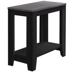 Accent Table / Side / End / Nightstand / Lamp / Living Room / Bedroom / Laminate / Black / Grey / Transitional - Monarch Specialties I 3134 -Bedroom Furniture Shop 69 i 3134 2