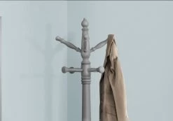 Coat Rack / Hall Tree / Free Standing / 11 Hooks / Entryway / 73"H / Bedroom / Wood / Grey / Contemporary / Modern - Monarch Specialties I 3179 9 Coat Rack / Hall Tree / Free Standing / 11 Hooks / Entryway / 73"H / Bedroom / Wood / Grey / Contemporary / Modern - Monarch Specialties I 3179 -Bedroom Furniture Shop 69 i 3179 3