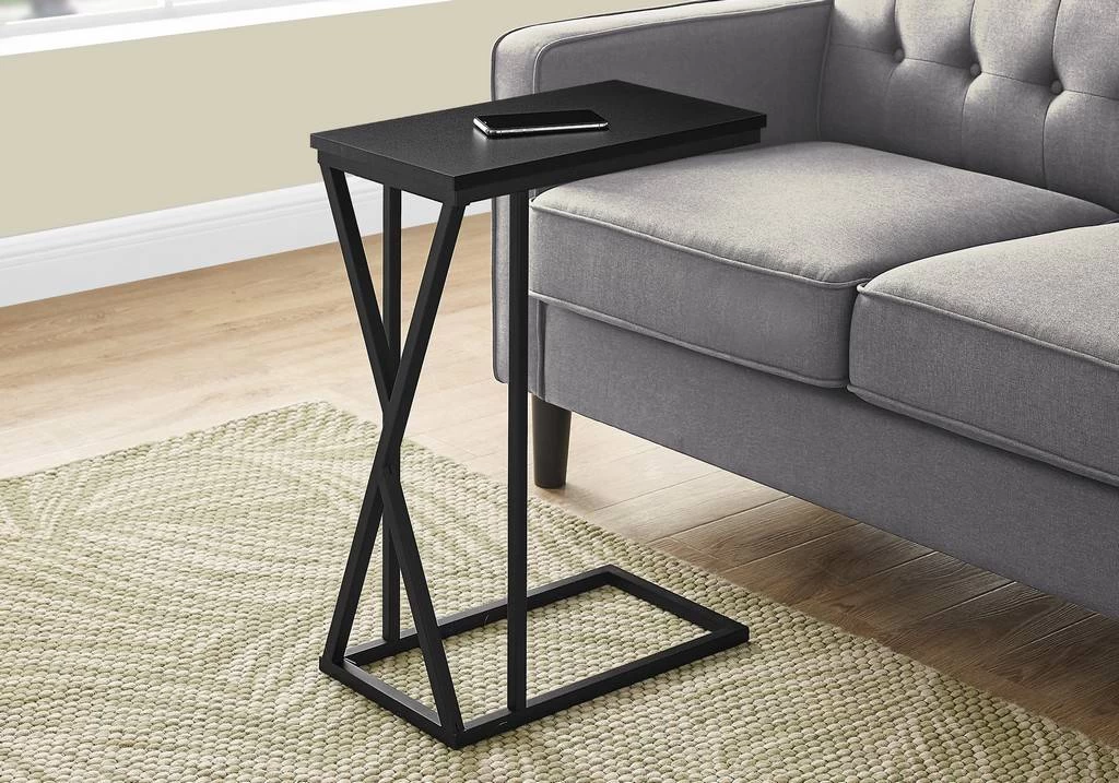 Accent Table / C-Shaped / End / Side / Snack / Living Room / Bedroom / Metal / Laminate / Black / Contemporary / Modern - Monarch Specialties I 3247 3 Accent Table / C-Shaped / End / Side / Snack / Living Room / Bedroom / Metal / Laminate / Black / Contemporary / Modern - Monarch Specialties I 3247