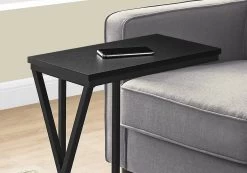 Accent Table / C-Shaped / End / Side / Snack / Living Room / Bedroom / Metal / Laminate / Black / Contemporary / Modern - Monarch Specialties I 3247 9 Accent Table / C-Shaped / End / Side / Snack / Living Room / Bedroom / Metal / Laminate / Black / Contemporary / Modern - Monarch Specialties I 3247 -Bedroom Furniture Shop 69 i 3247 3
