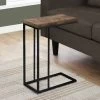 Accent Table / C-Shaped / End / Side / Snack / Living Room / Bedroom / Metal / Laminate / Brown / Black / Contemporary / Modern - Monarch Specialties I 3403 -Bedroom Furniture Shop 69 i 3403