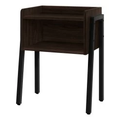 Accent Table / Side / End / Nightstand / Lamp / Living Room / Bedroom / Metal / Laminate / Brown / Black / Contemporary / Modern - Monarch Specialties I 3593 -Bedroom Furniture Shop 69 i 3593 2