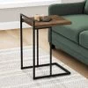 Accent Table / C-Shaped / End / Side / Snack / Living Room / Bedroom / Metal / Laminate / Brown / Black / Contemporary / Modern - Monarch Specialties I 3630 2 Accent Table / C-Shaped / End / Side / Snack / Living Room / Bedroom / Metal / Laminate / Brown / Black / Contemporary / Modern - Monarch Specialties I 3630 -Bedroom Furniture Shop 69 i 3630 1