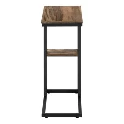 Accent Table / C-Shaped / End / Side / Snack / Living Room / Bedroom / Metal / Laminate / Brown / Black / Contemporary / Modern - Monarch Specialties I 3673 14 Accent Table / C-Shaped / End / Side / Snack / Living Room / Bedroom / Metal / Laminate / Brown / Black / Contemporary / Modern - Monarch Specialties I 3673 -Bedroom Furniture Shop 69 i 3673 8