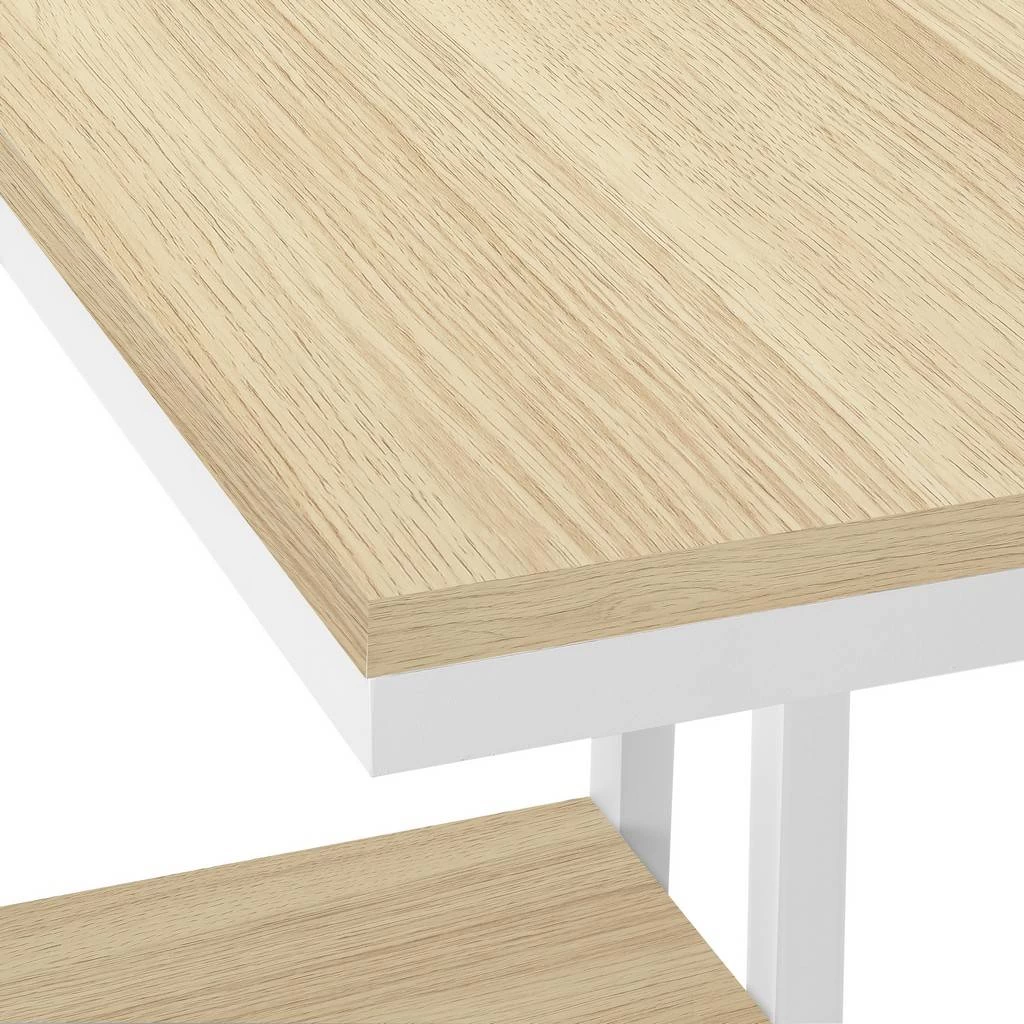 Accent Table / C-Shaped / End / Side / Snack / Living Room / Bedroom / Metal / Laminate / Natural / White / Contemporary / Modern - Monarch Specialties I 3677 9 Accent Table / C-Shaped / End / Side / Snack / Living Room / Bedroom / Metal / Laminate / Natural / White / Contemporary / Modern - Monarch Specialties I 3677 - Image 7