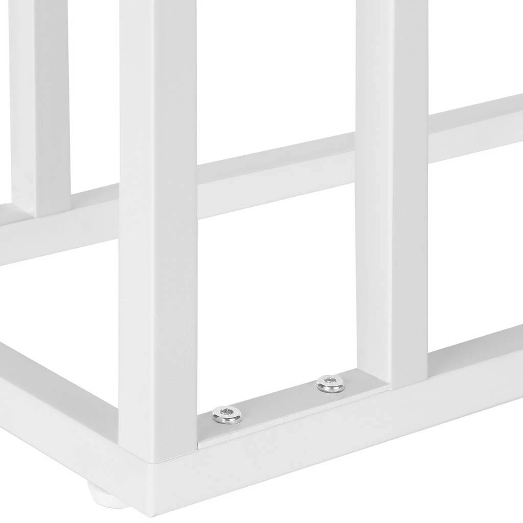 Accent Table / C-Shaped / End / Side / Snack / Living Room / Bedroom / Metal / Laminate / Natural / White / Contemporary / Modern - Monarch Specialties I 3677 10 Accent Table / C-Shaped / End / Side / Snack / Living Room / Bedroom / Metal / Laminate / Natural / White / Contemporary / Modern - Monarch Specialties I 3677 - Image 8