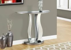 Accent Table / Console / Entryway / Narrow / Sofa / Living Room / Bedroom / Mirror / Grey / Clear / Transitional - Monarch Specialties I 3727