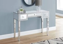 Accent Table / Console / Entryway / Narrow / Sofa / Storage Drawer / Living Room / Bedroom / Mirror / Grey / Clear / Transitional - Monarch Specialties I 3735