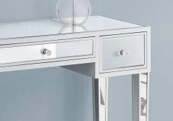 Accent Table / Console / Entryway / Narrow / Sofa / Storage Drawer / Living Room / Bedroom / Mirror / Grey / Clear / Transitional - Monarch Specialties I 3735 9 Accent Table / Console / Entryway / Narrow / Sofa / Storage Drawer / Living Room / Bedroom / Mirror / Grey / Clear / Transitional - Monarch Specialties I 3735 -Bedroom Furniture Shop 69 i 3735 3
