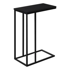 Accent Table / C-Shaped / End / Side / Snack / Living Room / Bedroom / Metal / Laminate / Black / Contemporary / Modern - Monarch Specialties I 3761 -Bedroom Furniture Shop 69 i 3761 6
