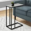 Accent Table / C-Shaped / End / Side / Snack / Living Room / Bedroom / Metal / Laminate / Grey / Black / Contemporary / Modern - Monarch Specialties I 3762 2 Accent Table / C-Shaped / End / Side / Snack / Living Room / Bedroom / Metal / Laminate / Grey / Black / Contemporary / Modern - Monarch Specialties I 3762 -Bedroom Furniture Shop 69 i 3762 1